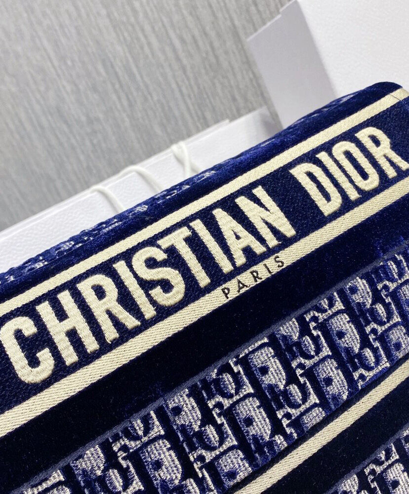 Christian Dior Diorcamp Messenger Canvas Bag Dark Blue